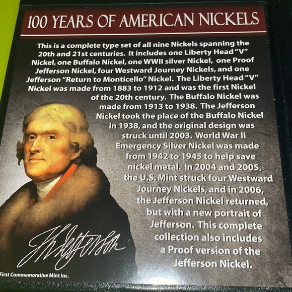 100 Years of American Nickels - Picture 1 of 8